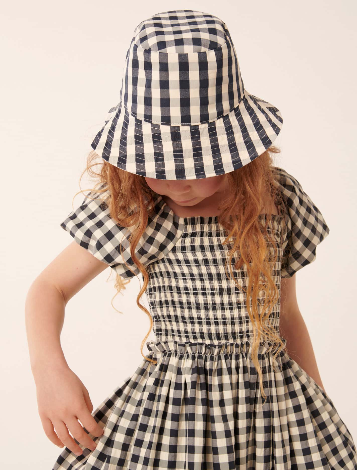 Laura Reversible Brim Hat Blue Hydrangea