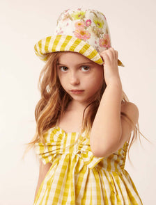Laura Reversible Brim Hat White Cloud