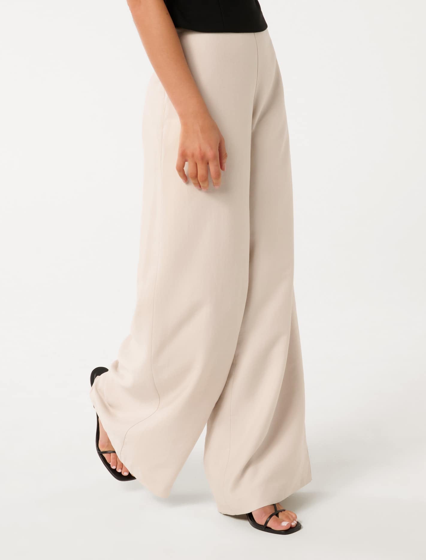 Harriet Pleat Wide Leg Pant Cloud