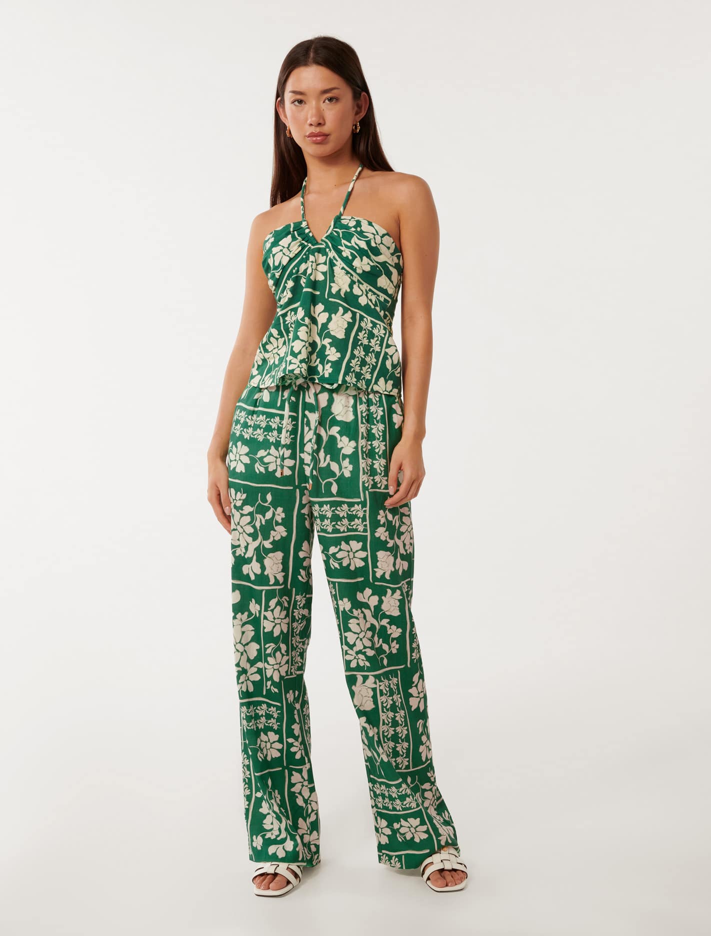 Fallon Printed Wide Leg Pant Lola Stencil Co-ord