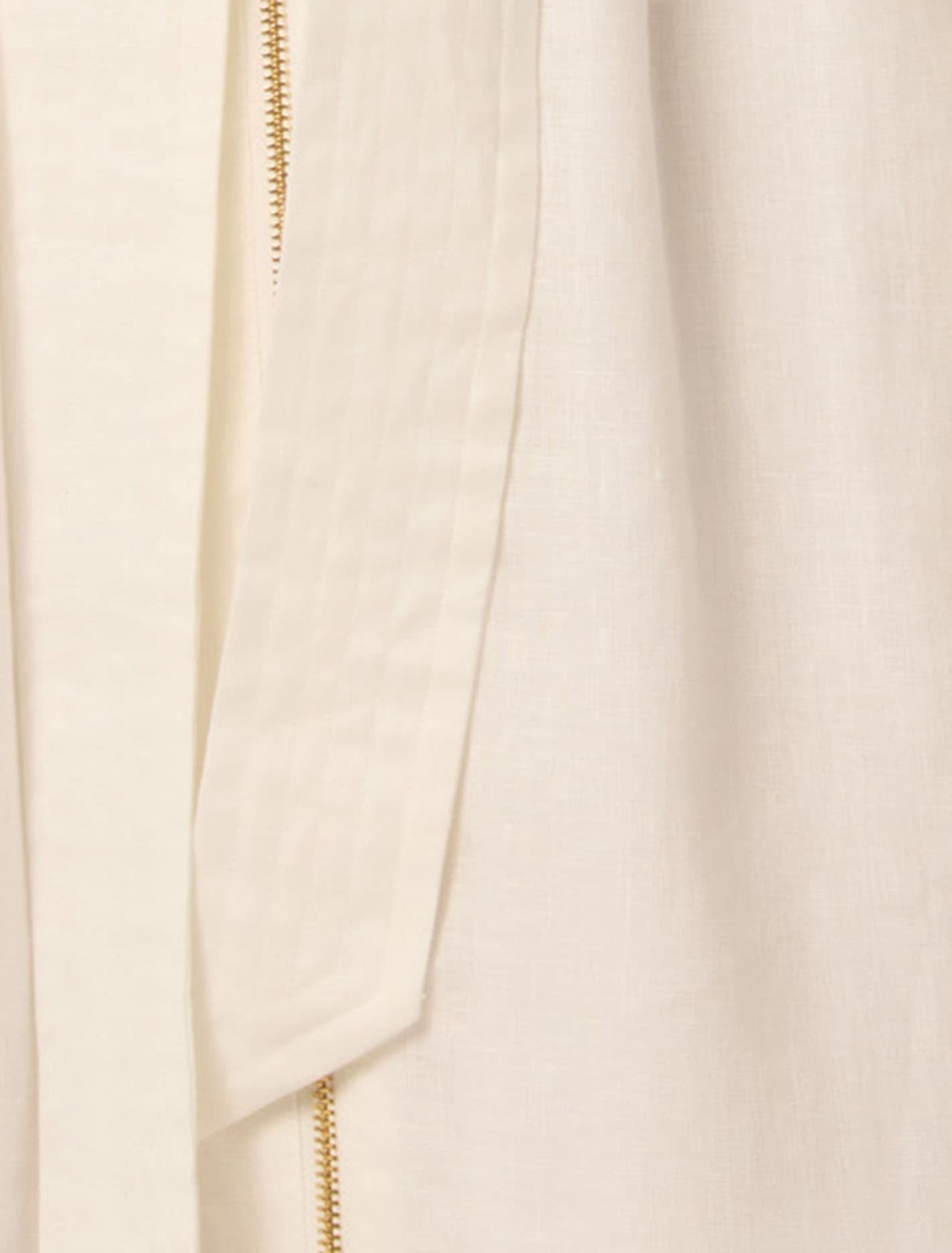 Alison Utility Linen Midi Dress Porcelain