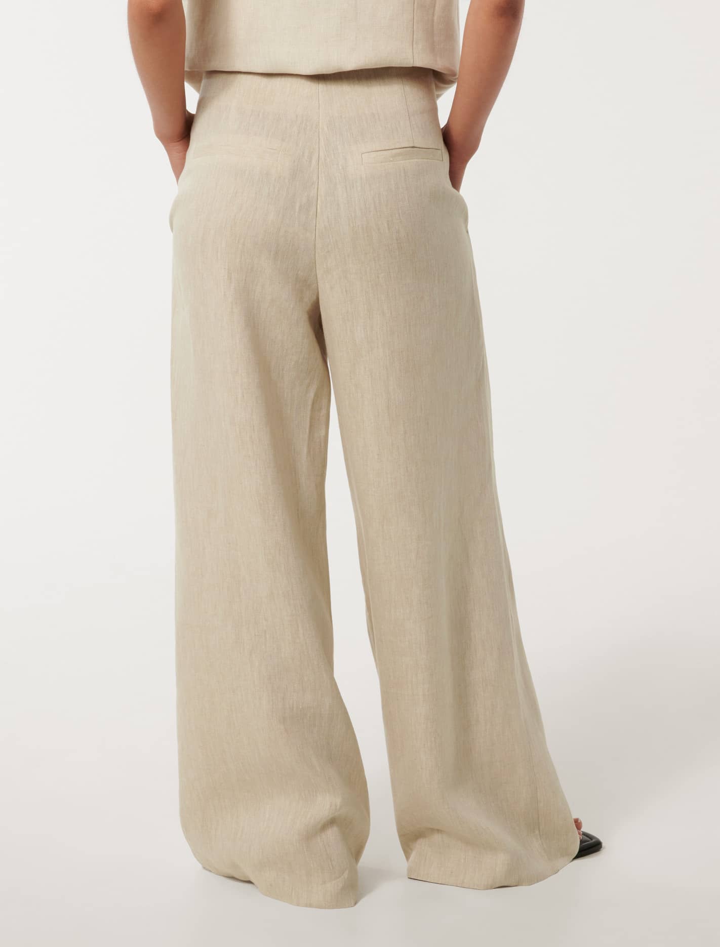 Aviana Petite Wide-Leg Pants Natural Co-ord