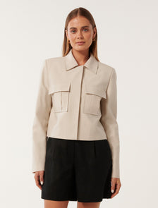 Scarlett Utility Jacket Cream