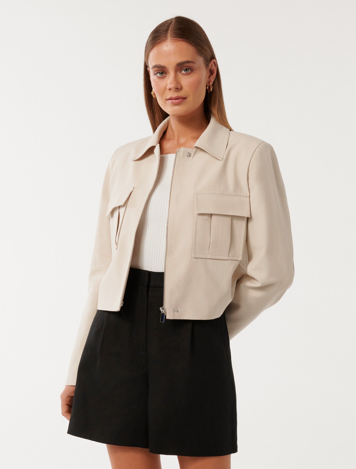 Scarlett Utility Jacket Cream