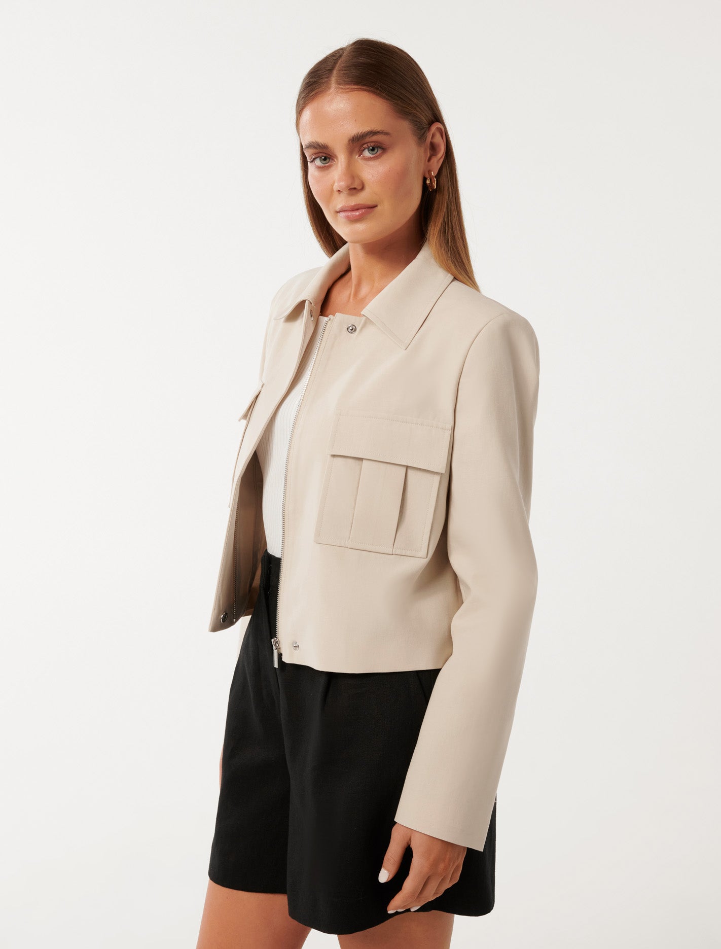 Scarlett Utility Jacket Cream