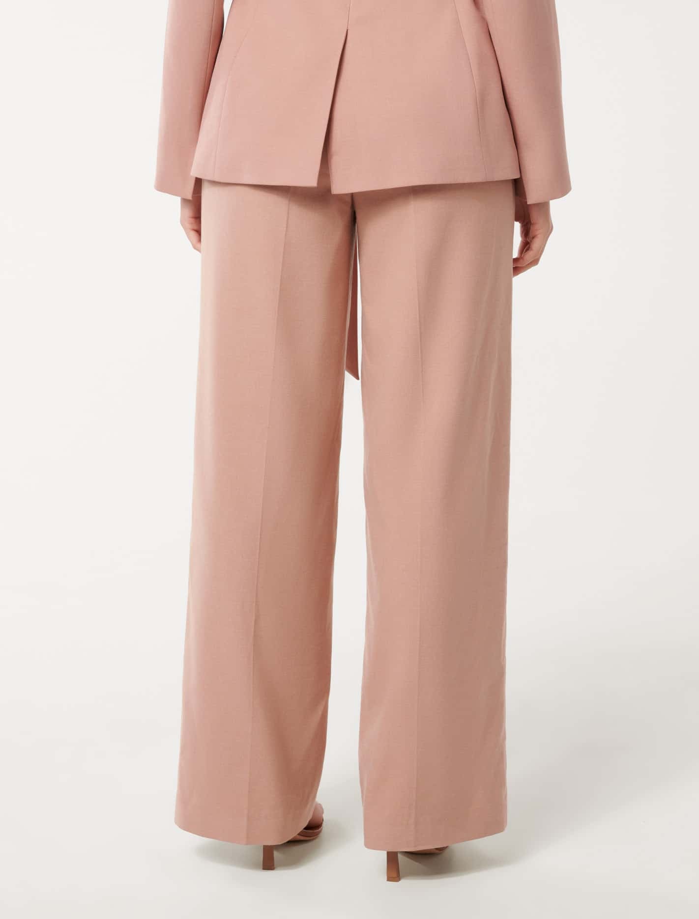 Iris Wide Leg Pant Soft Pink Suit
