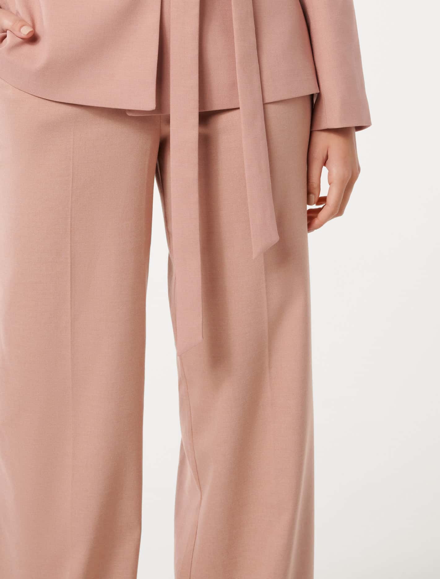 Iris Wide Leg Pant Soft Pink Suit