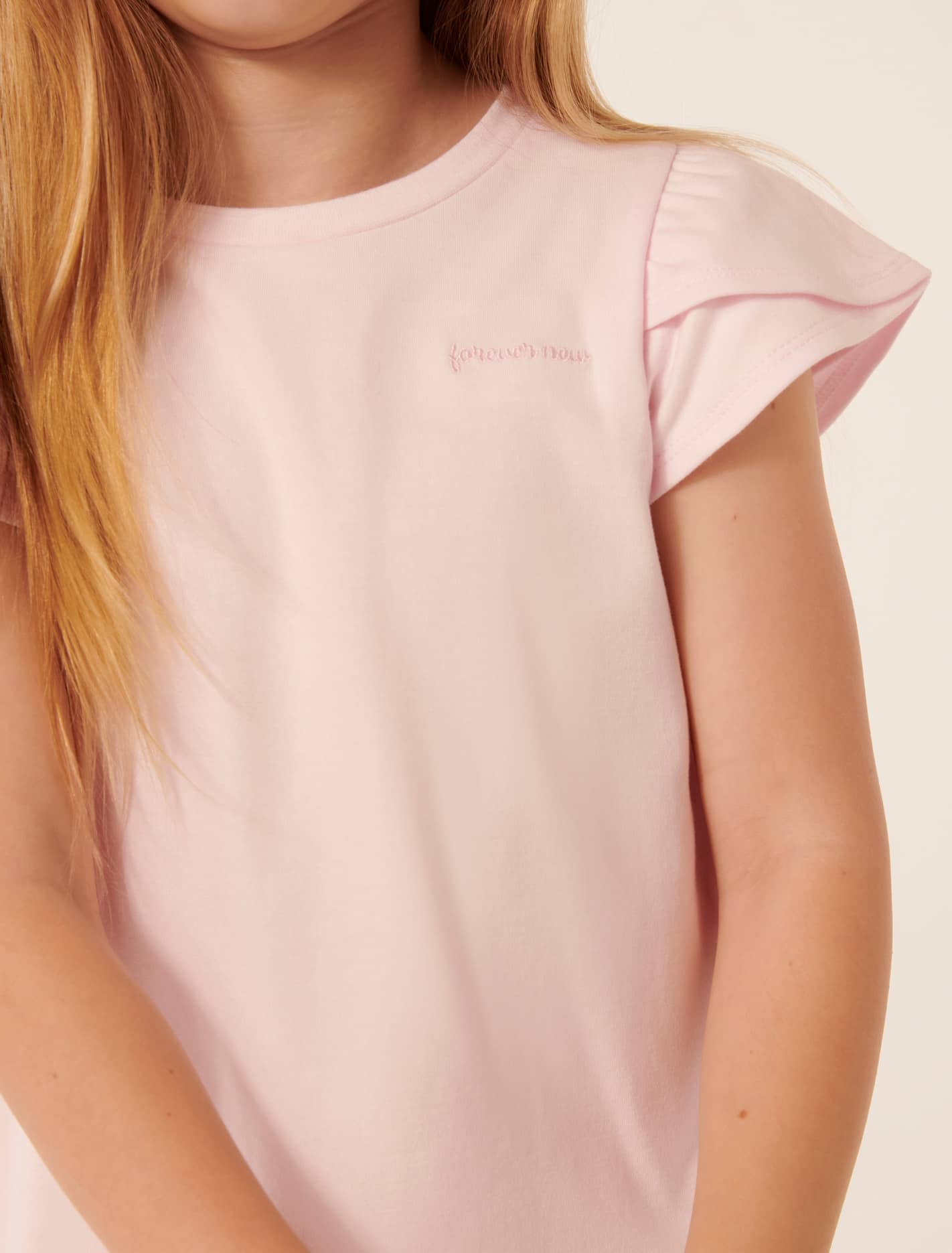 Bijou Embroidered T-Shirt Pink Marshmallow