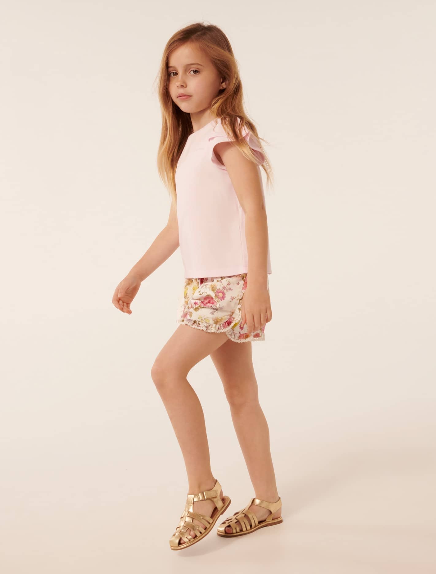 Bijou Embroidered T-Shirt Pink Marshmallow