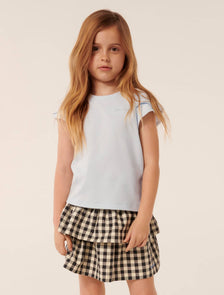 Bijou Embroidered T-Shirt Sky Blue