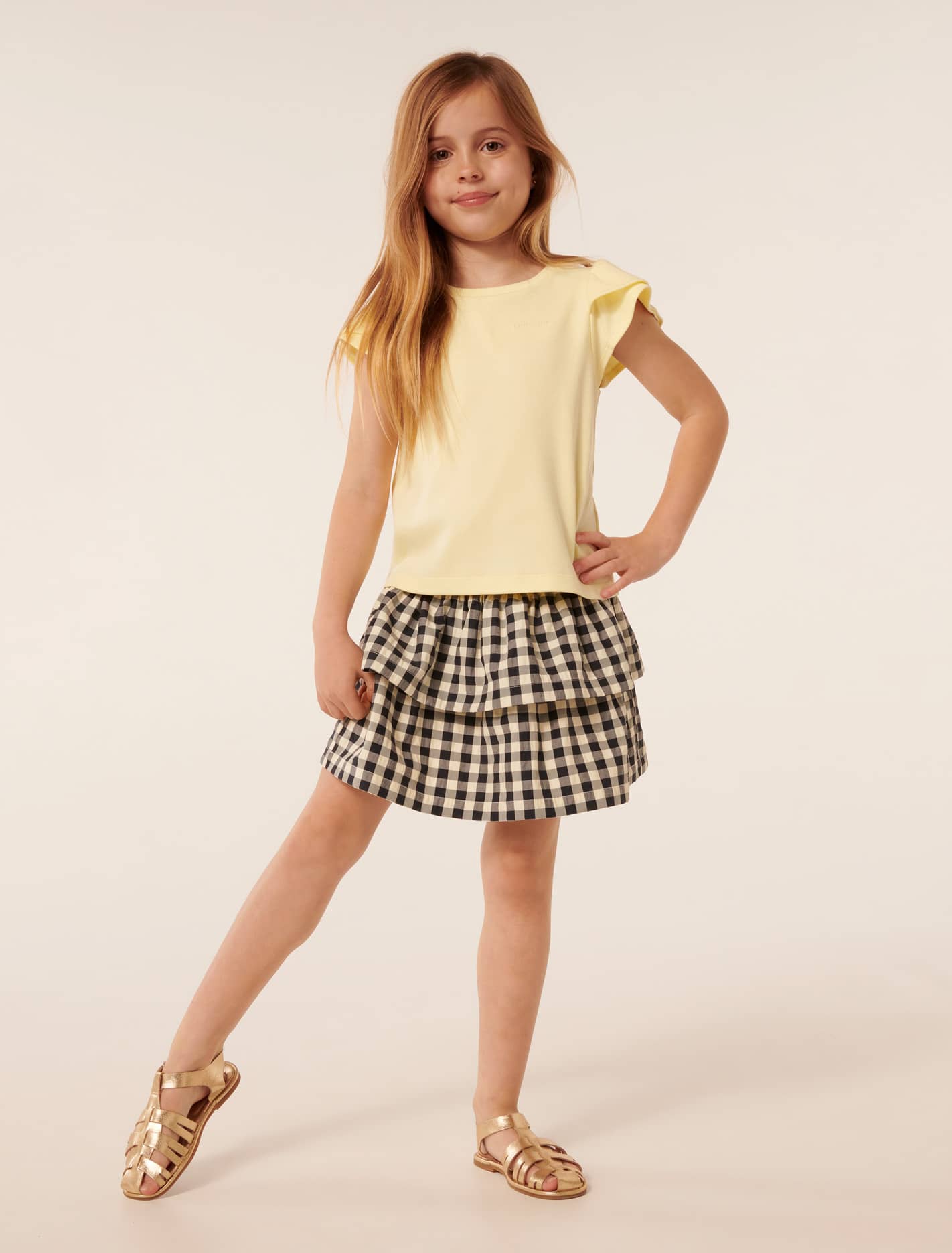 Bijou Embroidered T-Shirt Yellow Sorbet