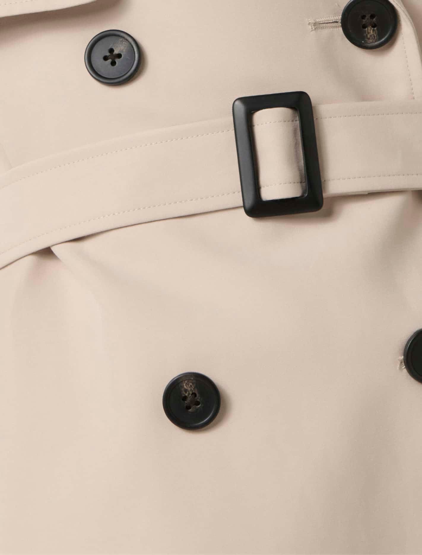 Rhea Hooded Water Resistant Trench Coat Neutral