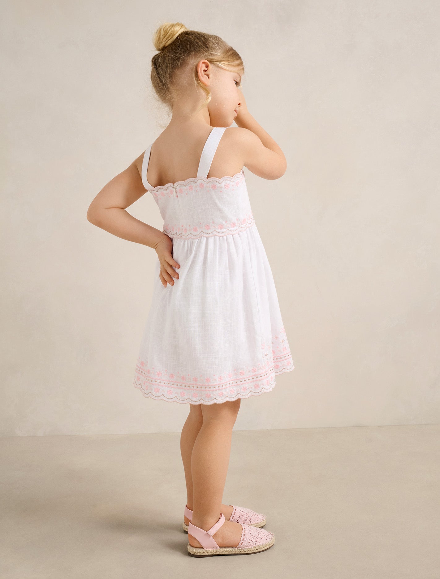 Janis Broderie Girls Dress  Seychelles Embroidery