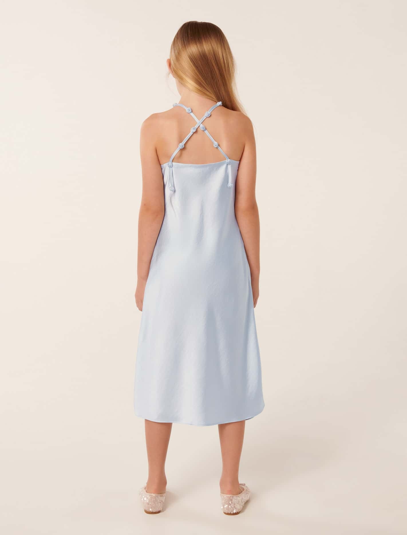 Ava Slip Teen Dress Sorrento Blue