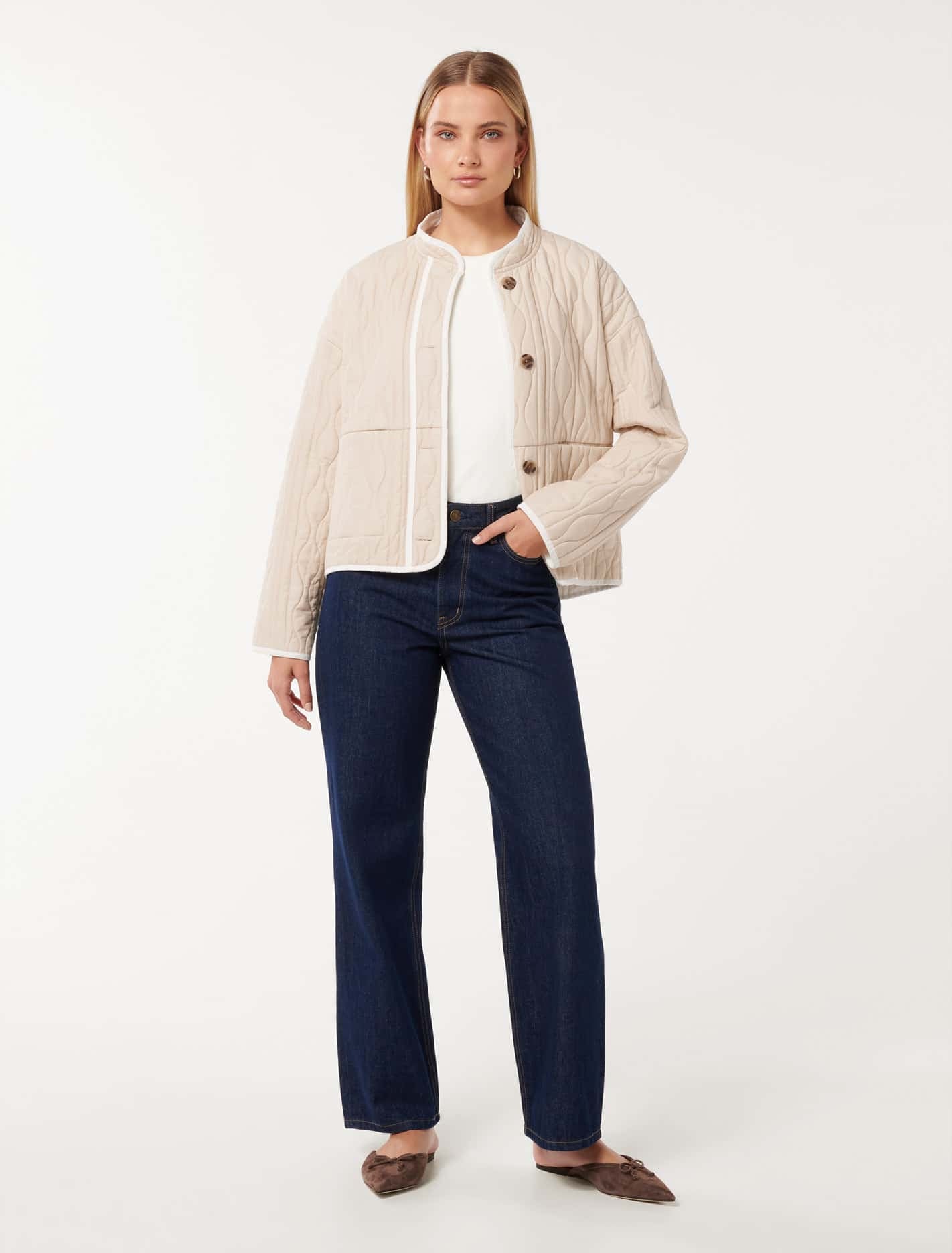 Astrid Quilted Liner Jacket Camel
