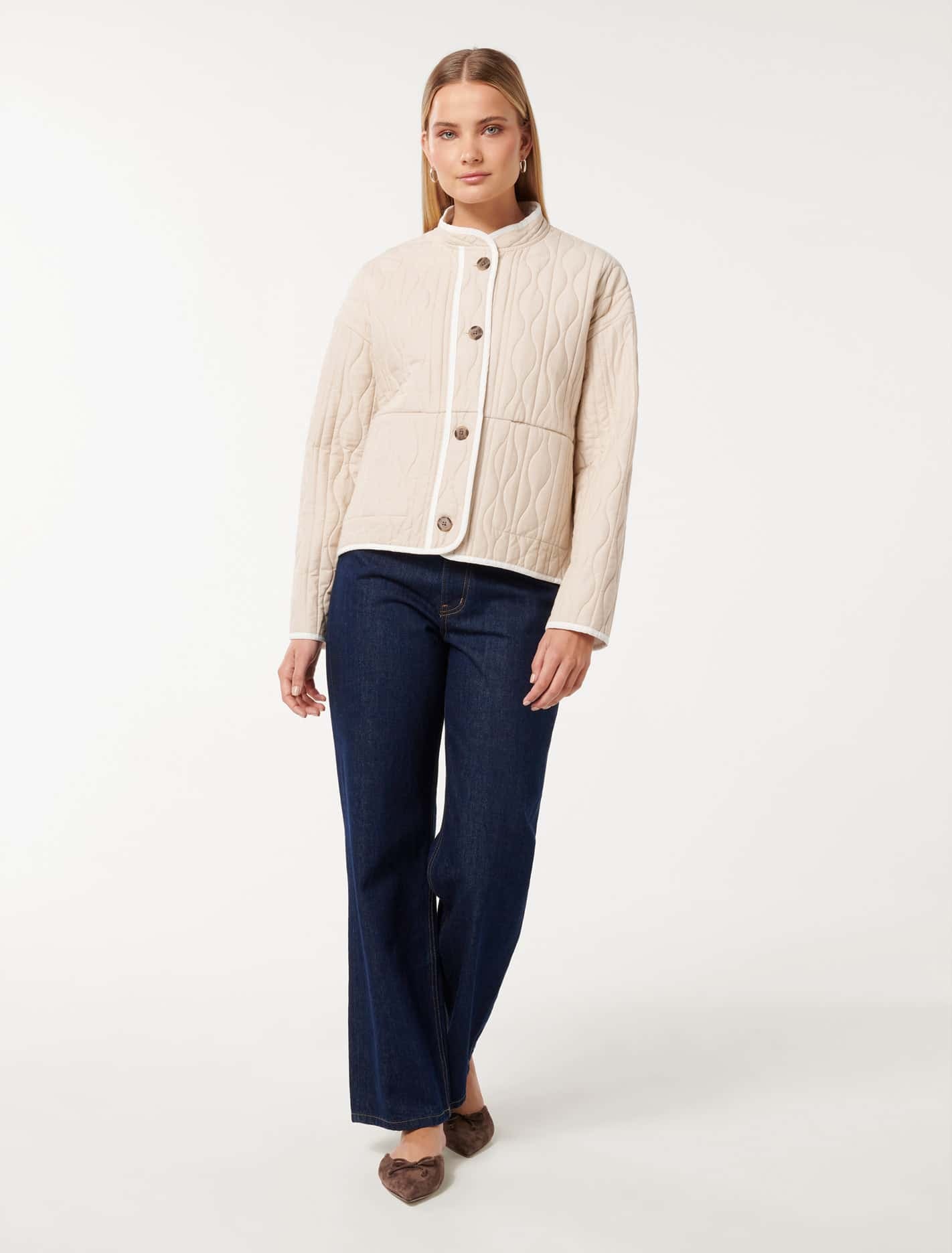 Astrid Quilted Liner Jacket Camel