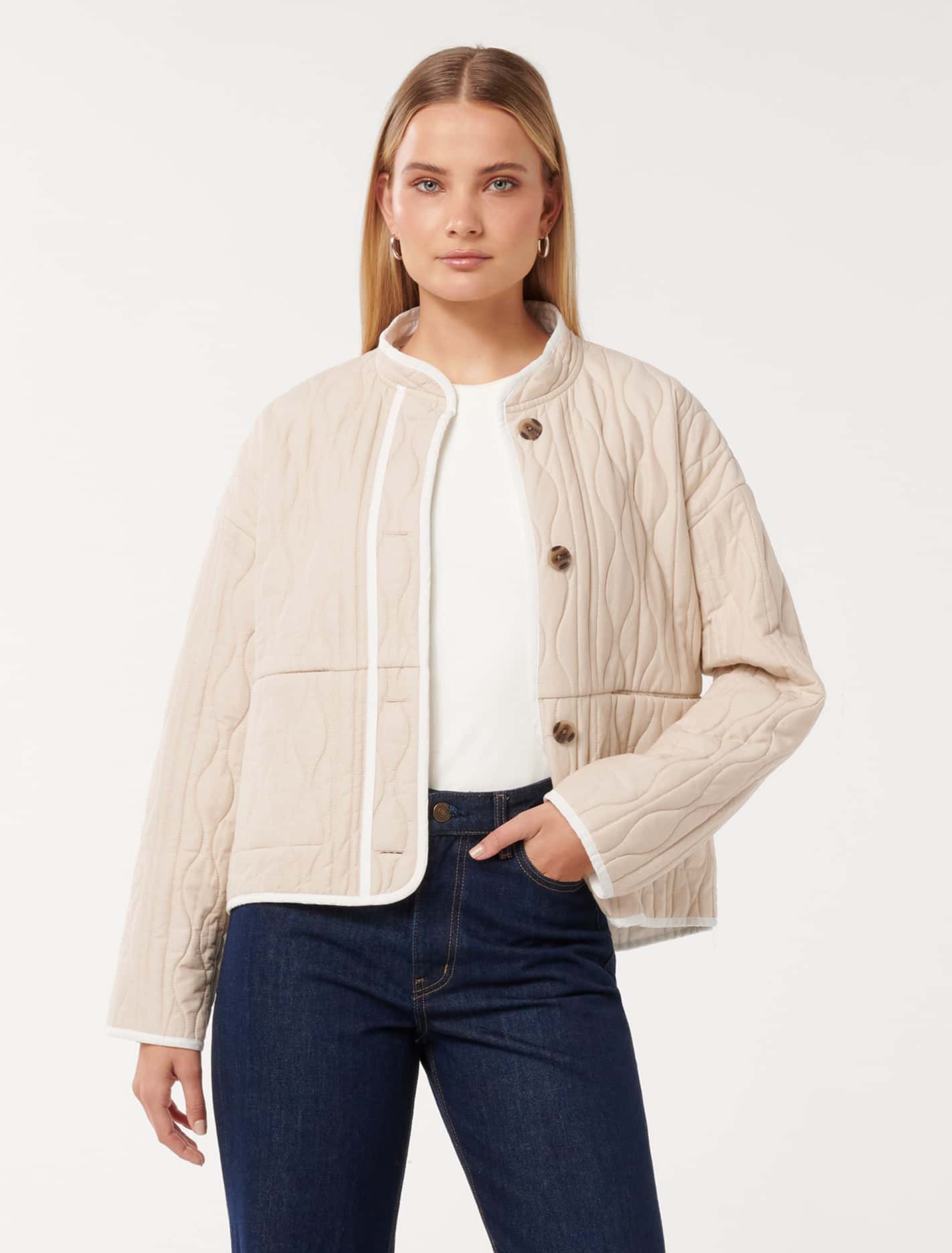 Astrid Quilted Liner Jacket Camel