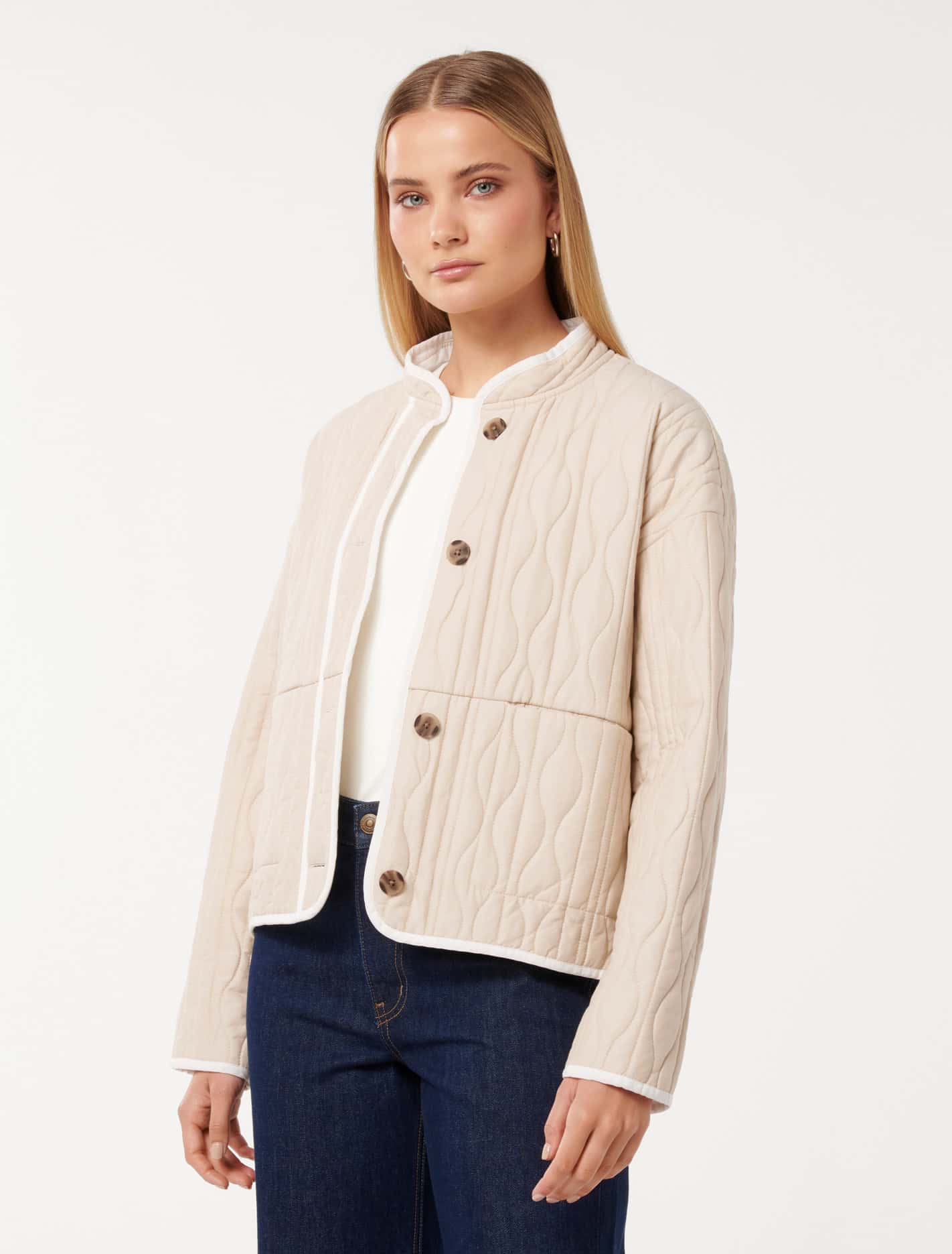 Astrid Quilted Liner Jacket Camel