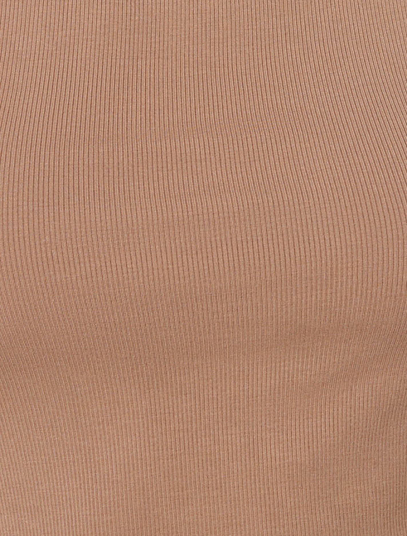 Daisy High Neck Top Cinnamon