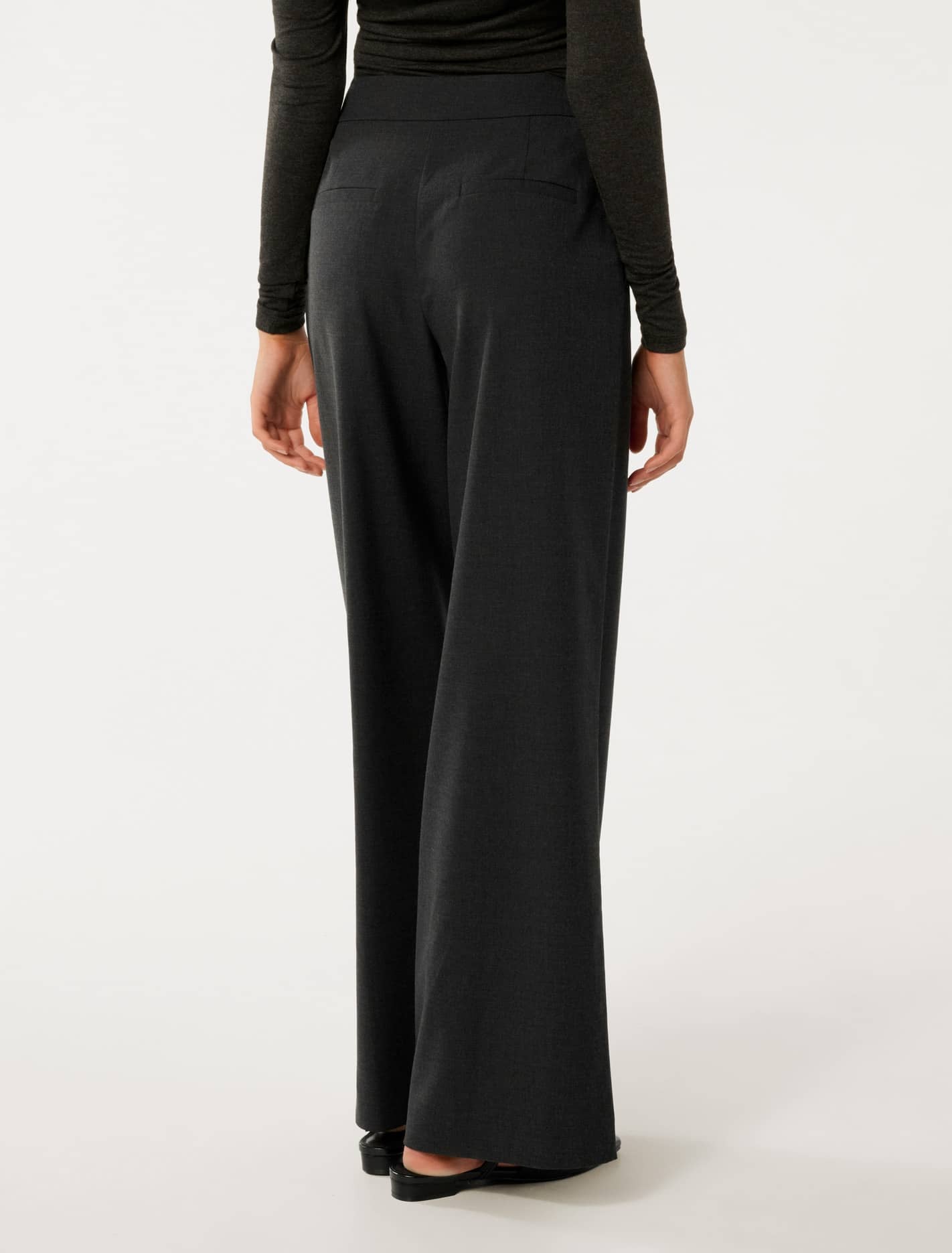 Aspen Wide-Leg Pants Midnight Grey Set