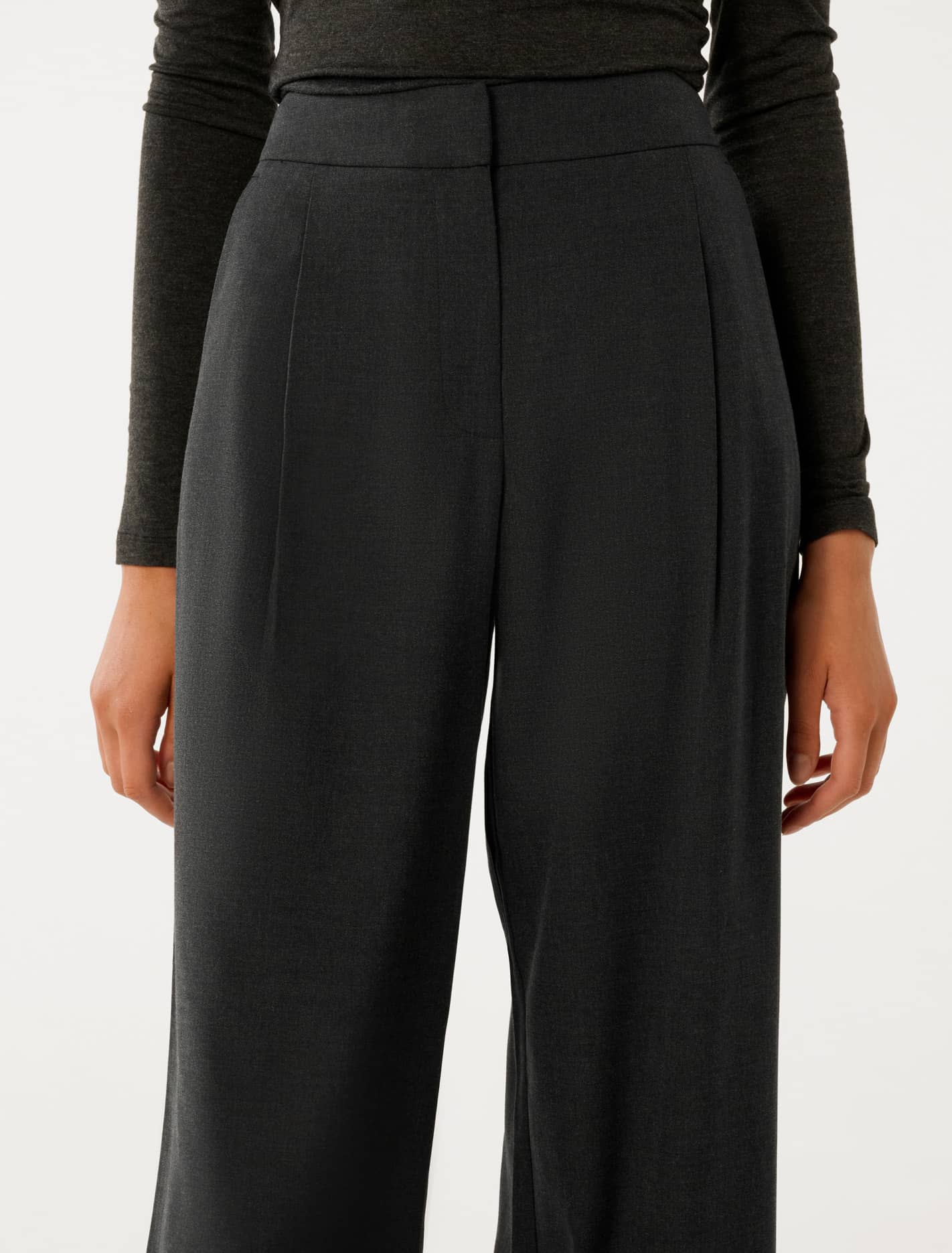 Aspen Wide-Leg Pants Midnight Grey Set