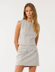 Stevie Twill Top Grey Set
