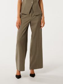 Frieda Wide-Leg Pants Burnt Sage Suit