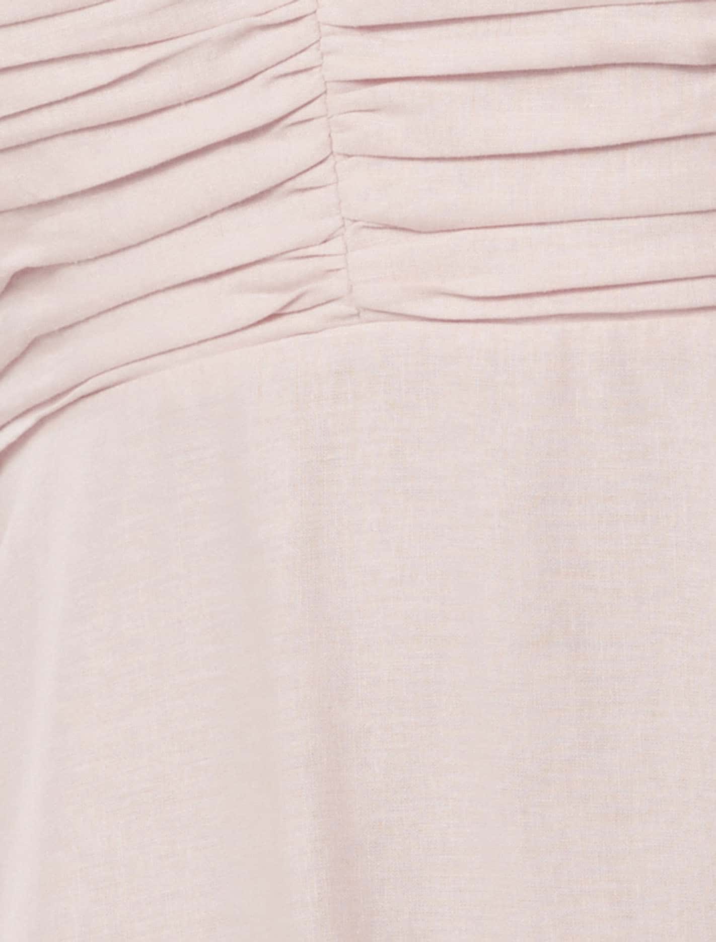 June Curve Ruched Midi Dress Ballet Slipper