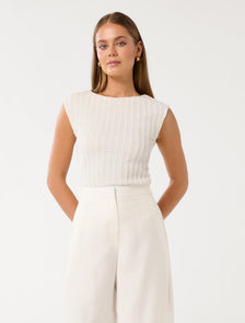 Carson Textured Top Cream