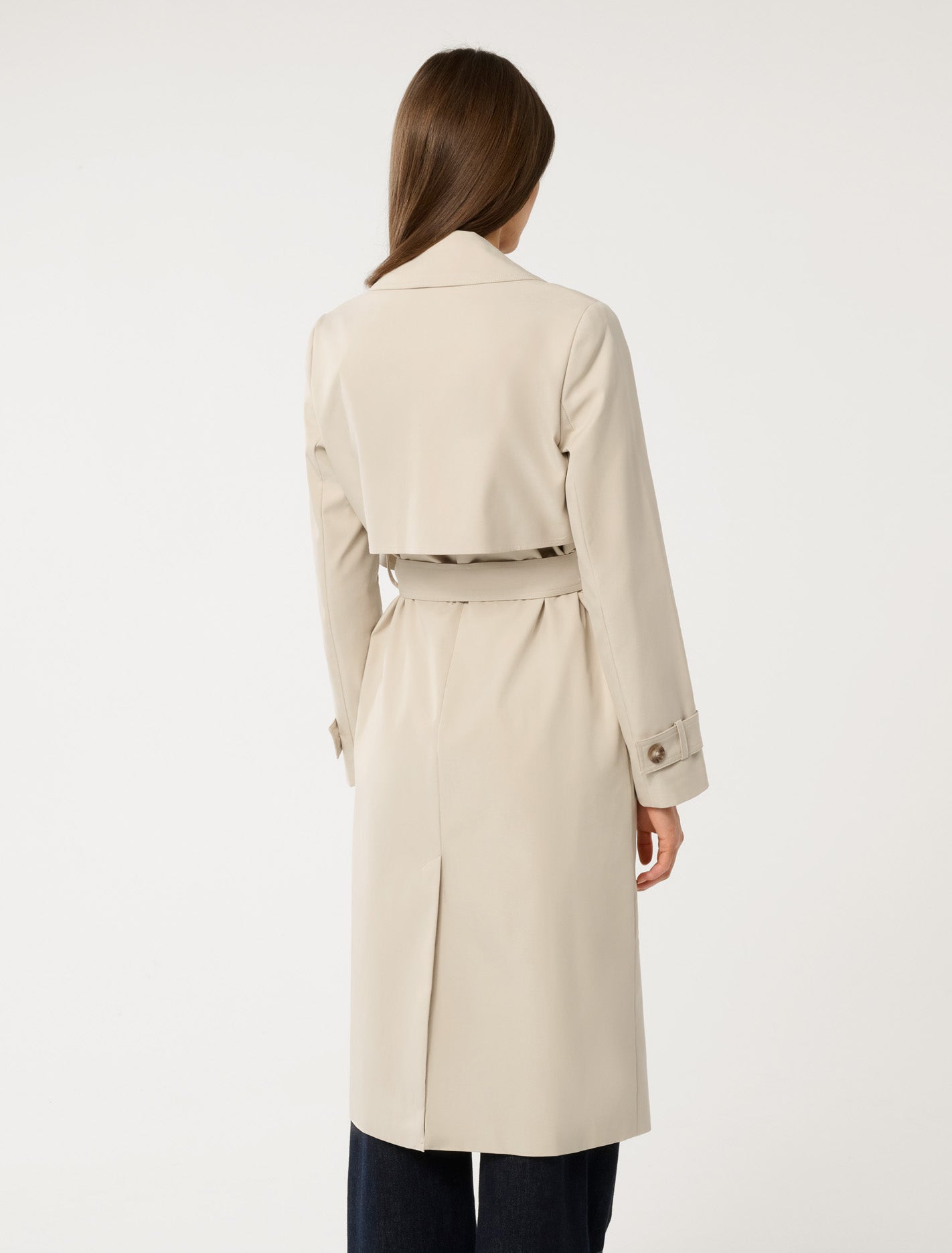 Stacey Soft Trench Coat Stone