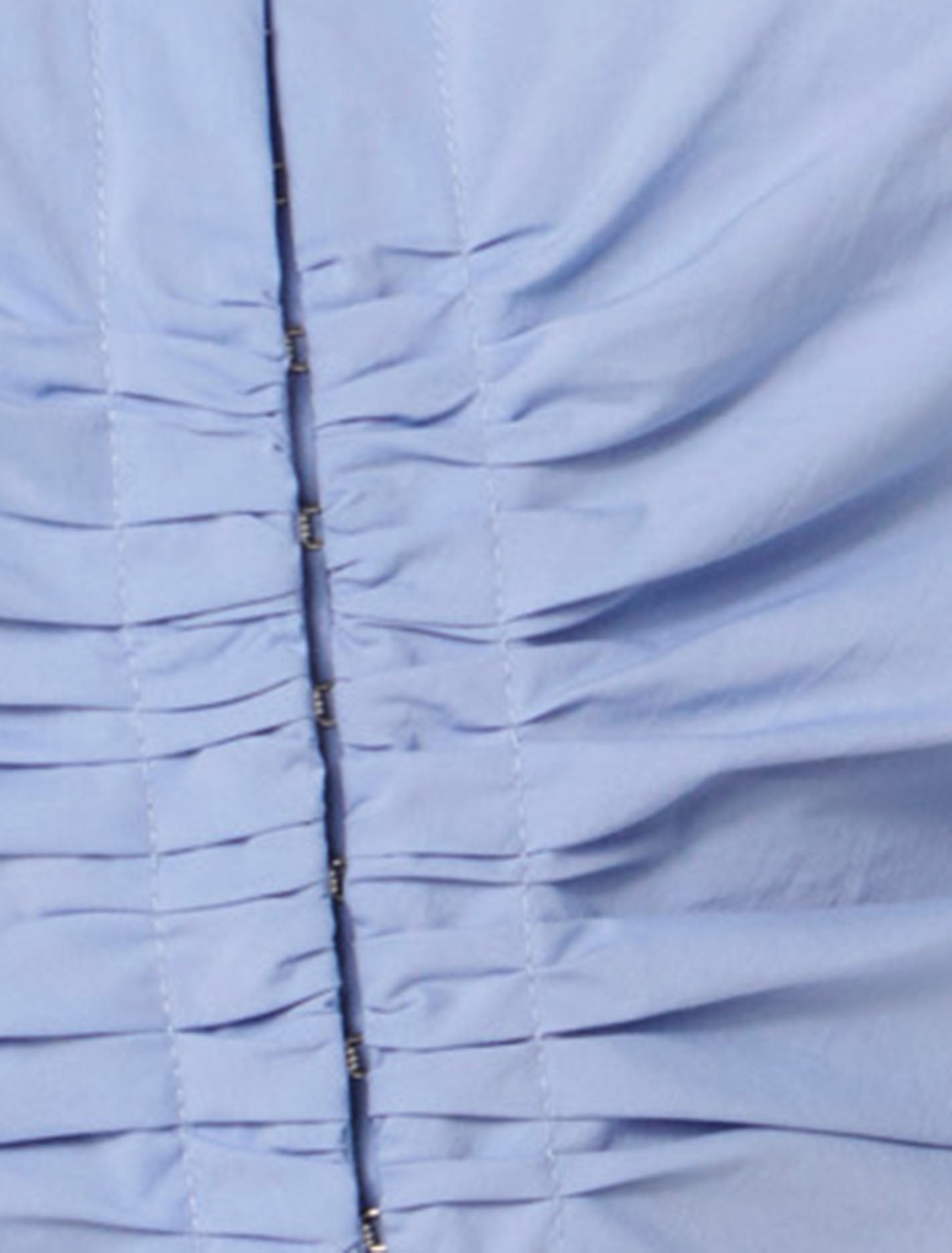 Stella Cotton Ruched Top Sweet Blue