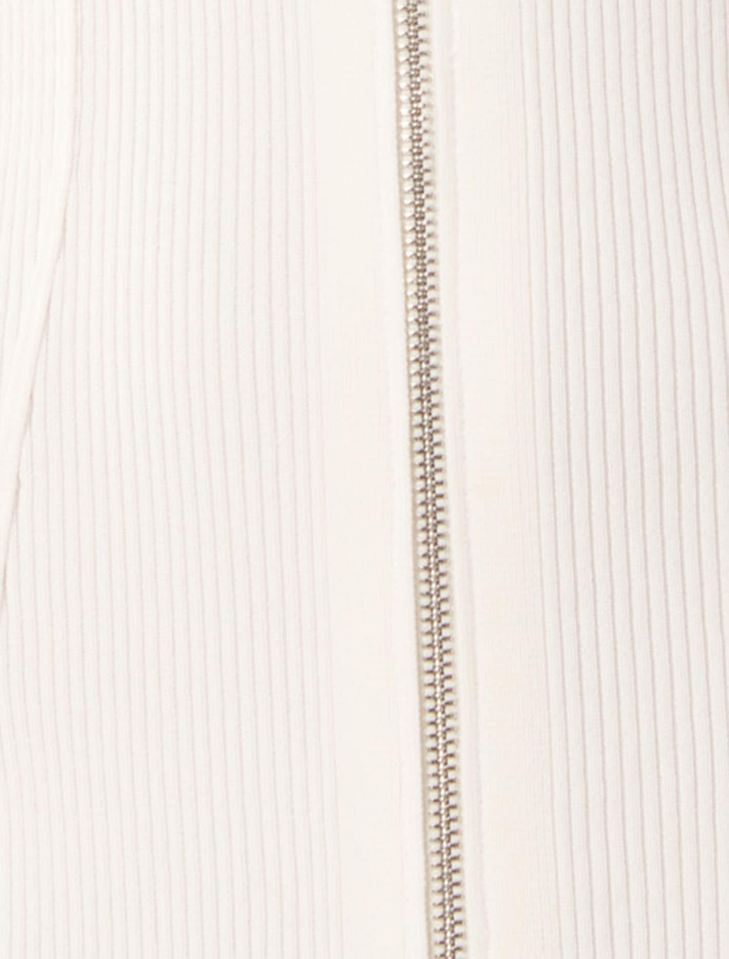 Maddie Zip Detail Midi Dress Porcelain
