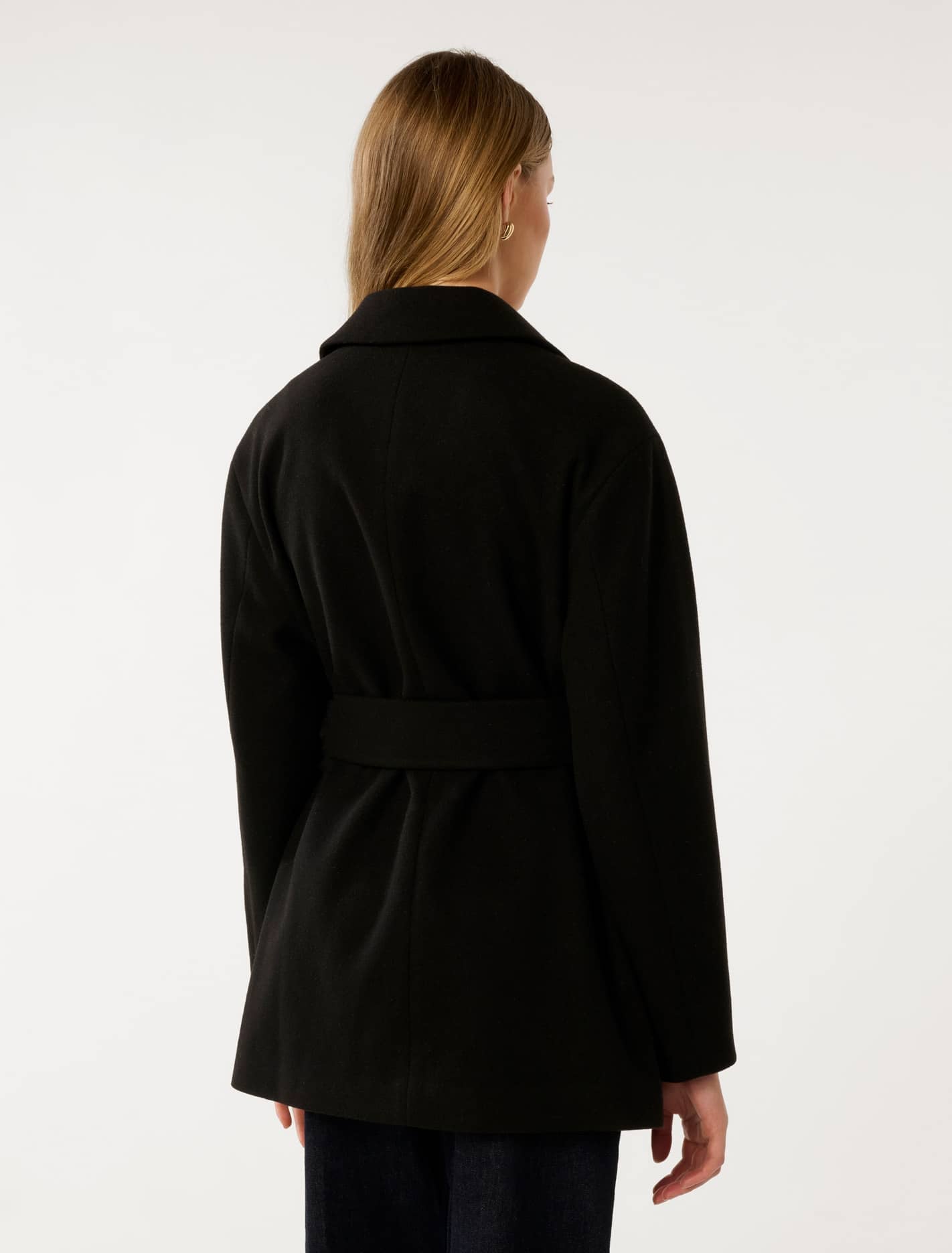 Adele Wrap Coat Black