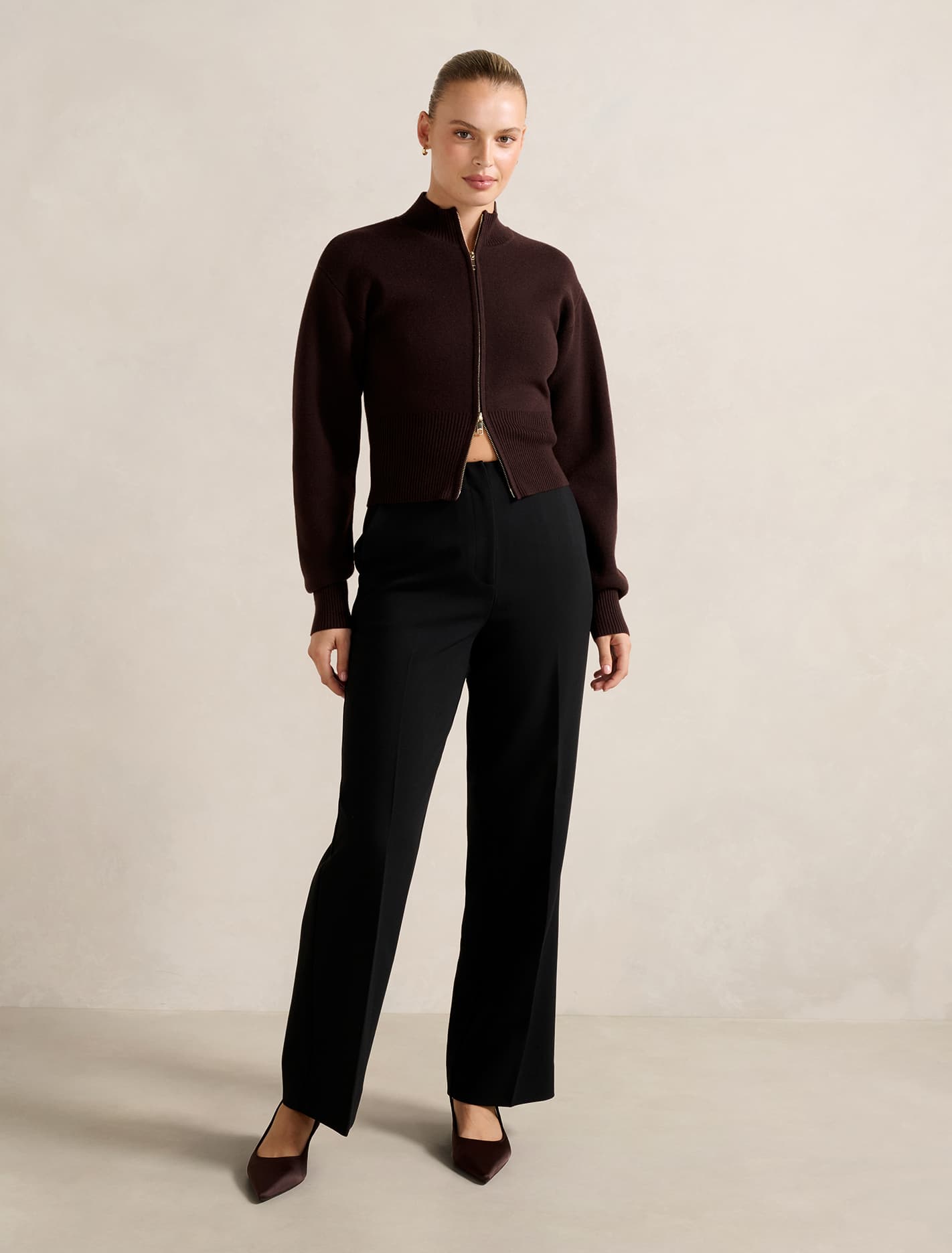 Fiora Straight Leg Pants Black