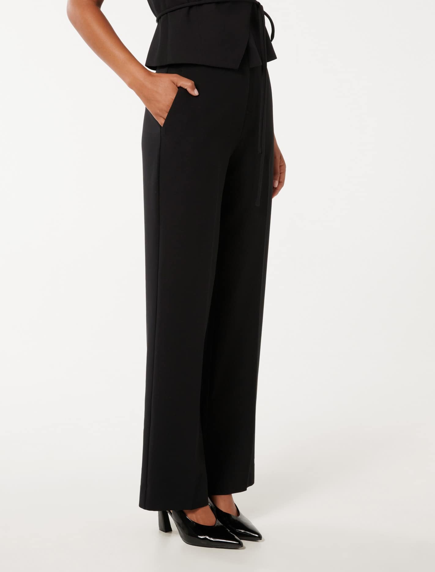 Fiora Straight Leg Pants Black