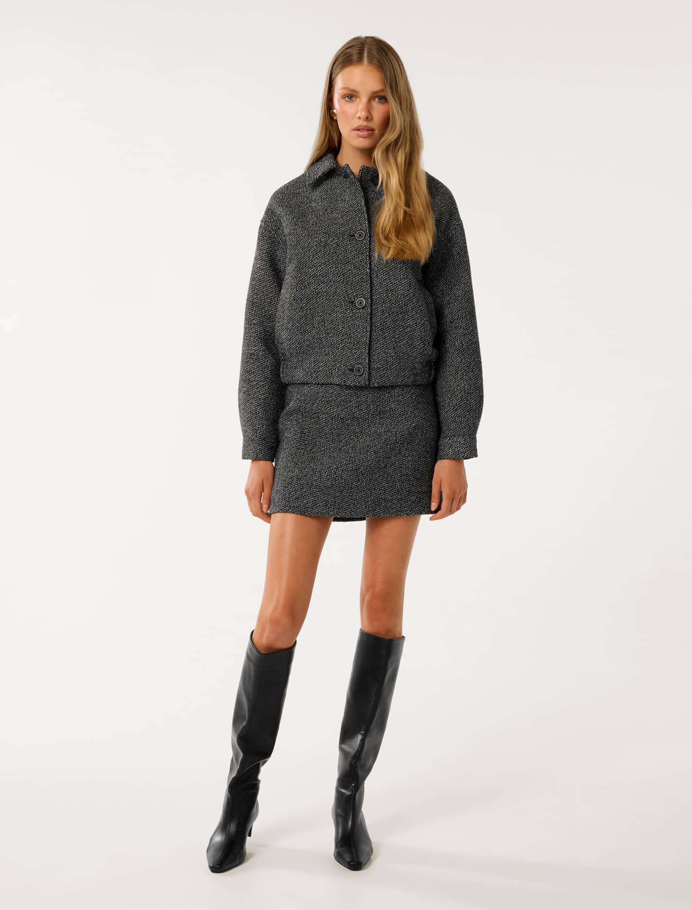 Mabel Bomber Black/White Set