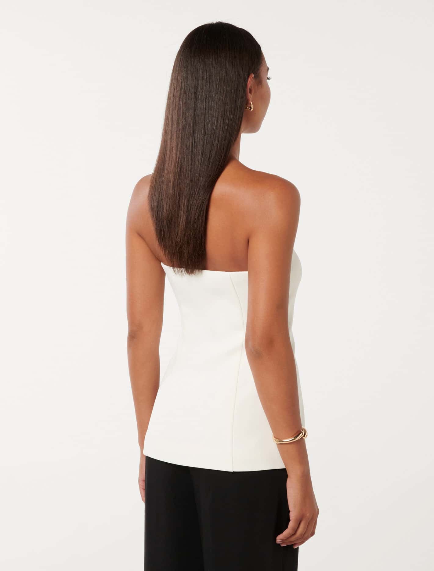 Sammy Strapless Bustier Porcelain