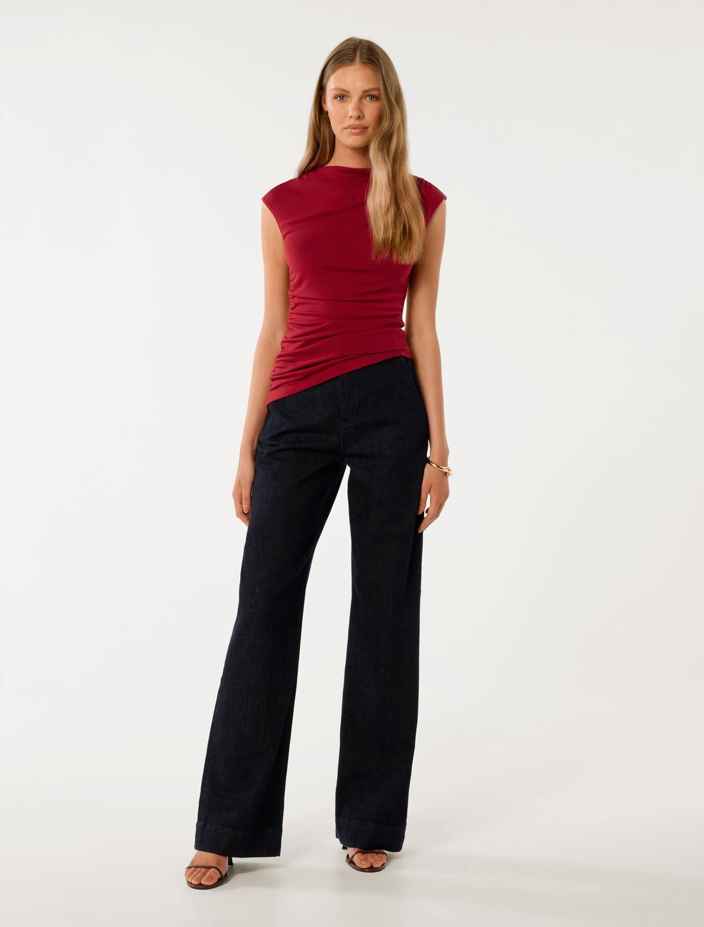 Tilda Ruched Top Winery