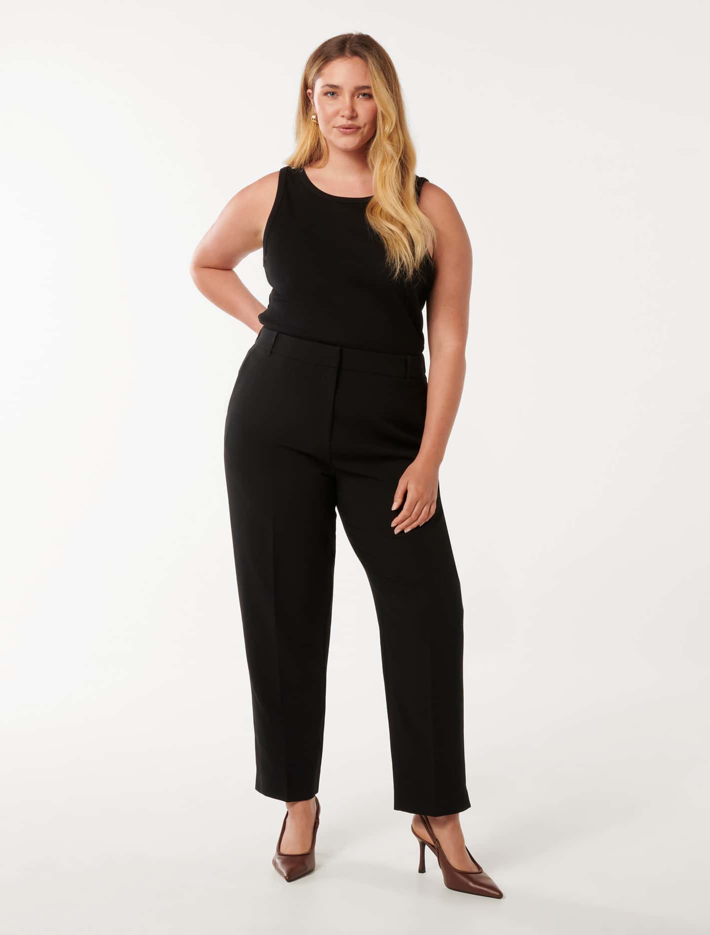 Marissa Curve Wide Leg Pant Black