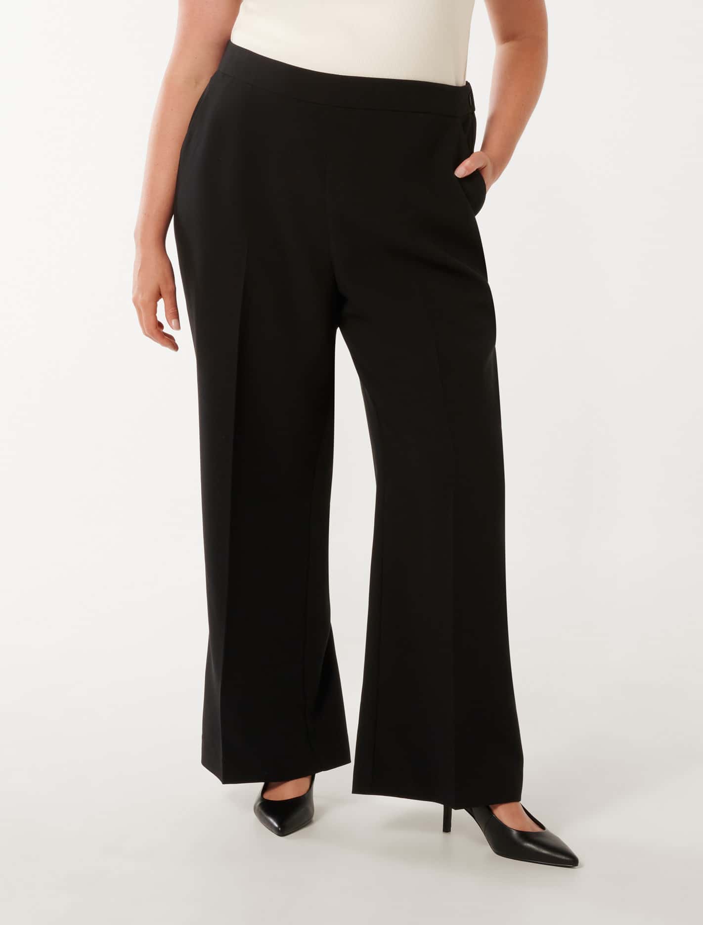 Marissa Curve Wide Leg Pant Black