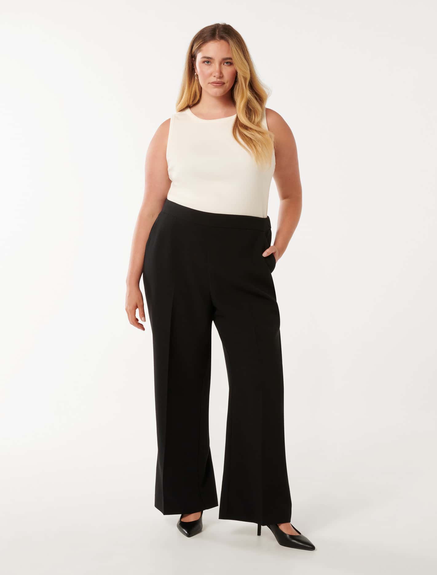 Marissa Curve Wide Leg Pant Black
