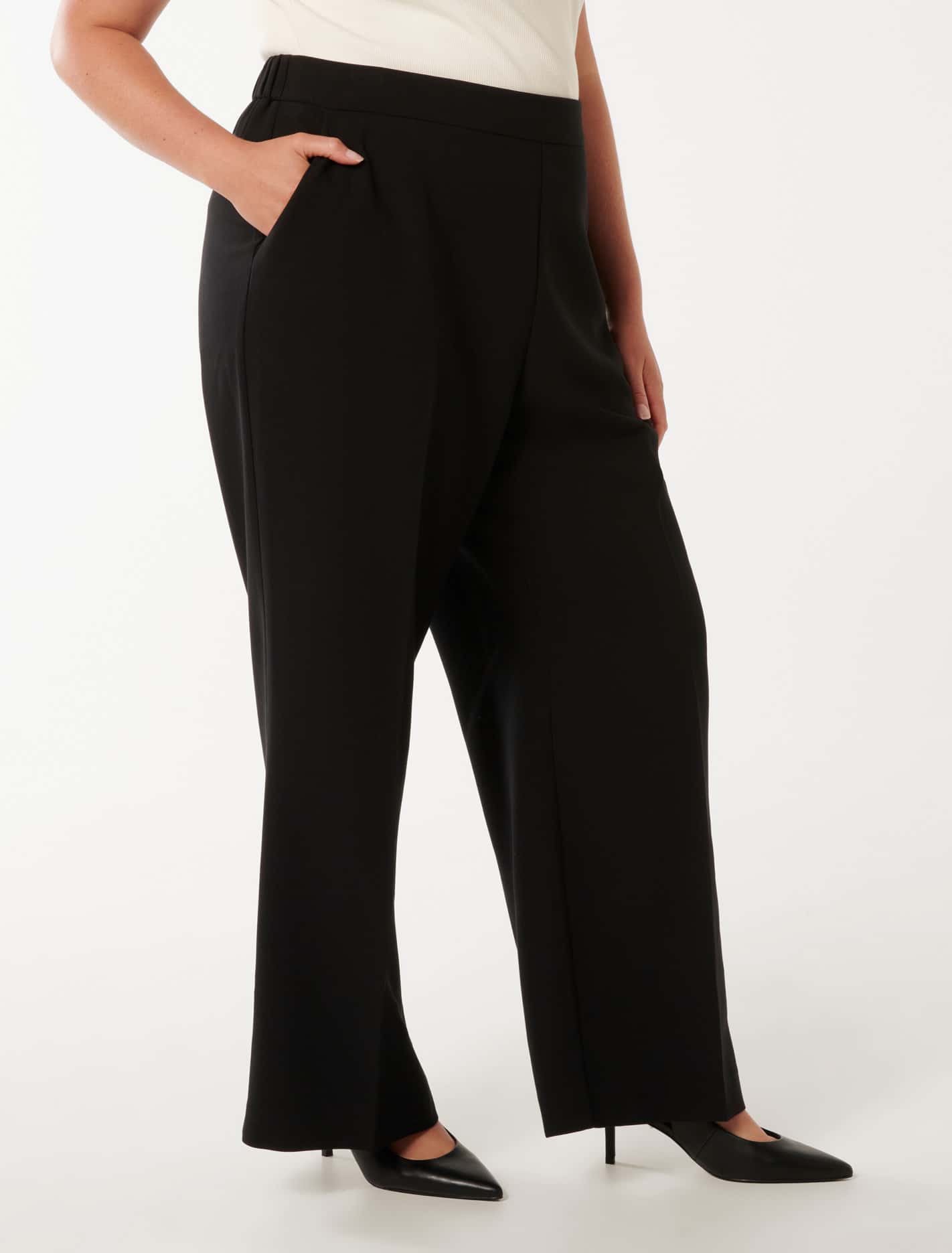 Marissa Curve Wide Leg Pant Black
