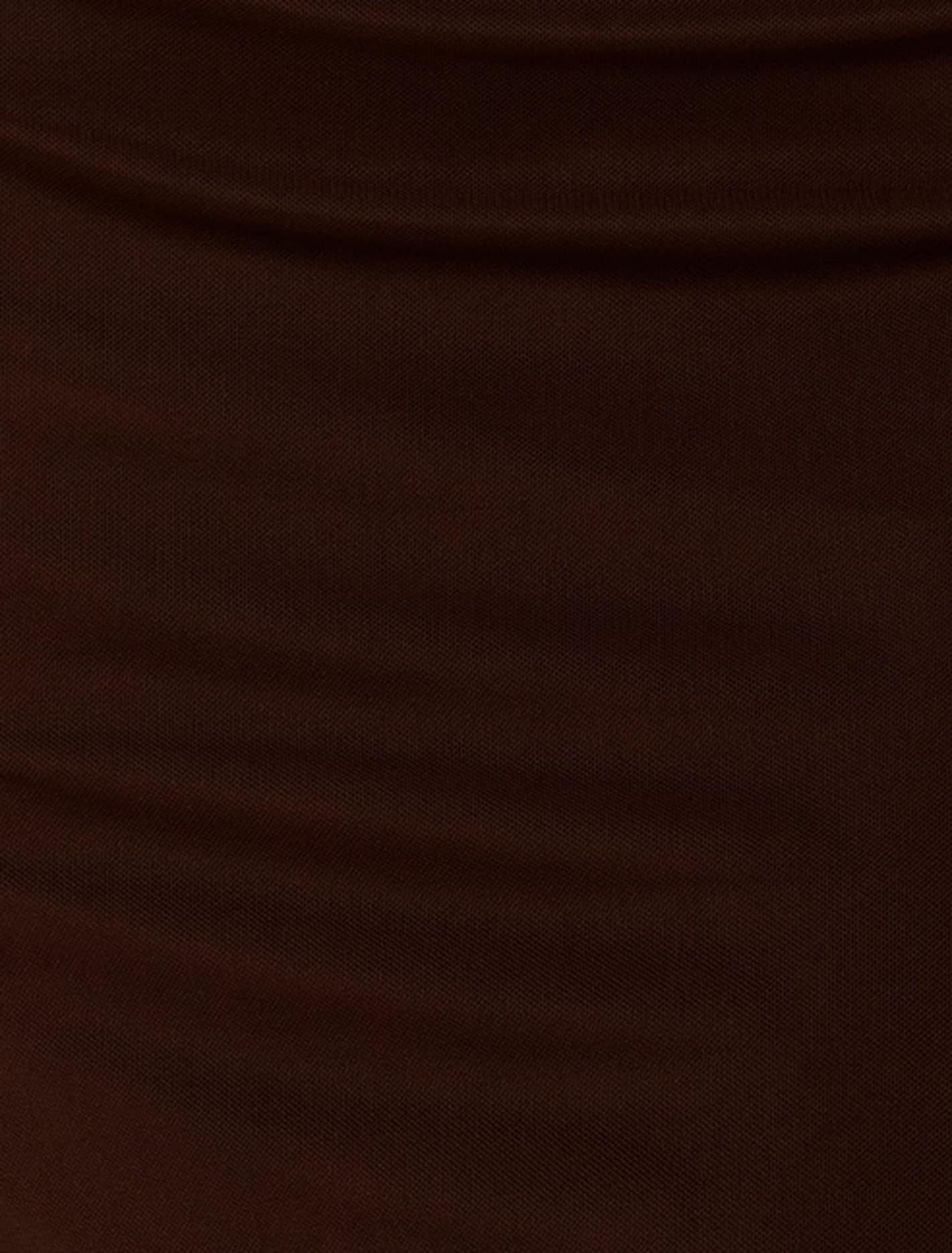 Minnie Petite Bardot Midi Dress Chocolate