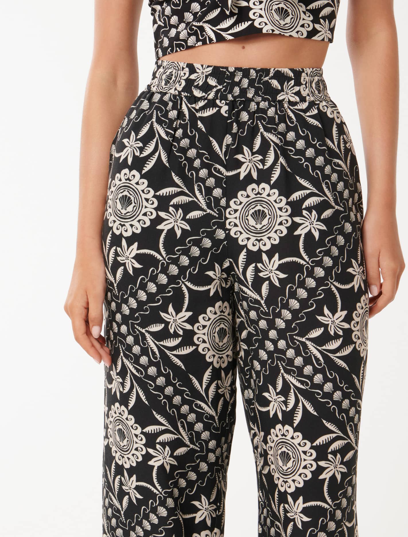 Annie Wide Leg Pant Puerto Tropical Co-ord