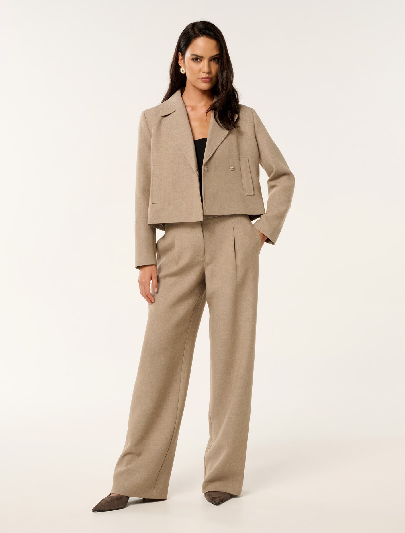 Milly Trousers Latte Suit