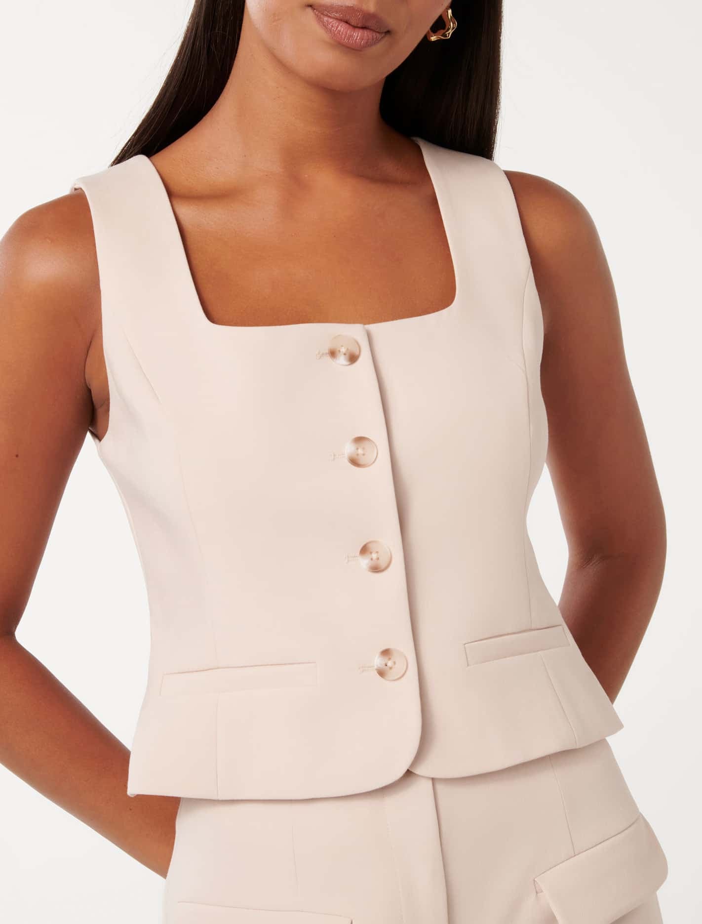 Jolene Waistcoat Sugar Cream Suit