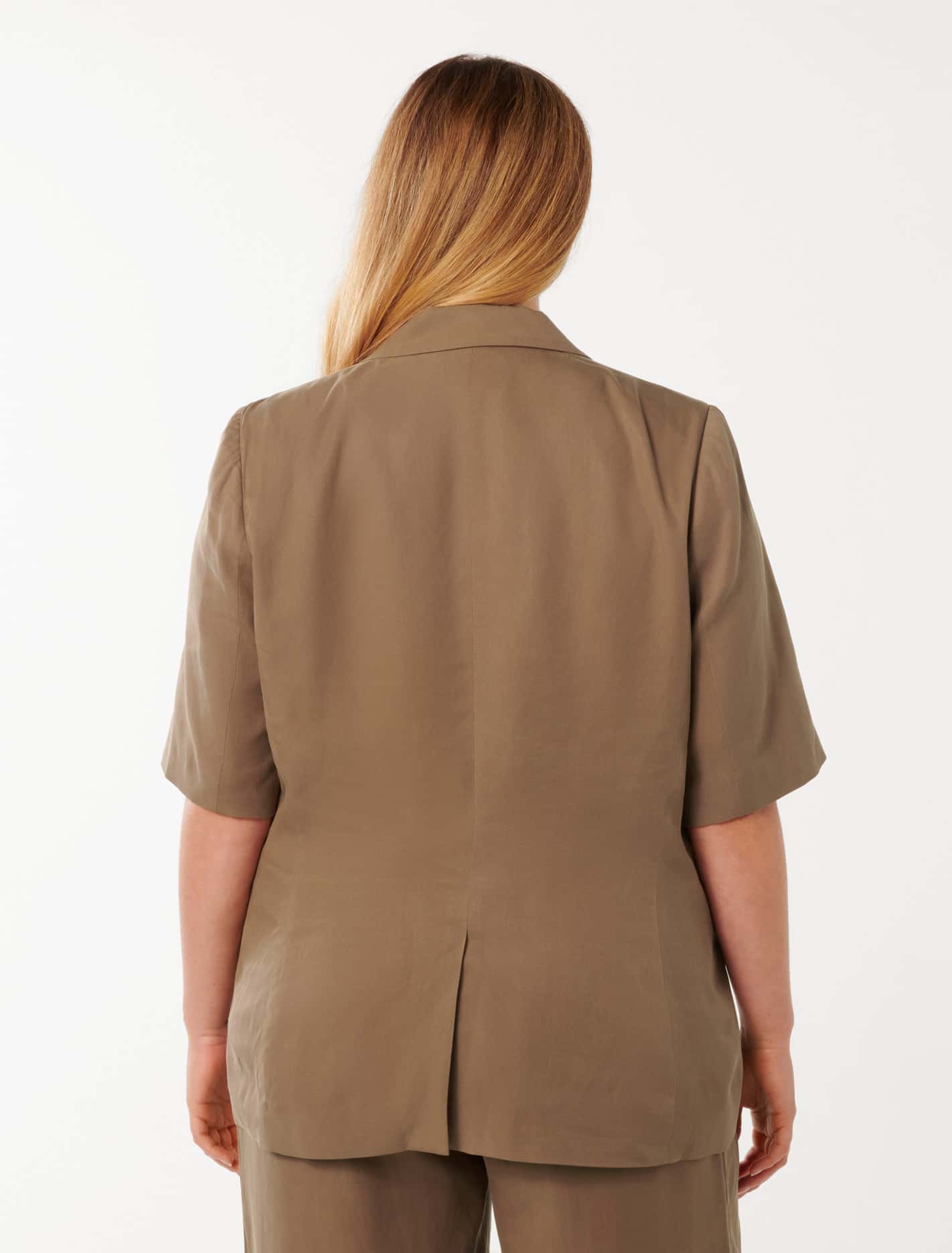 Bowie Curve Short Sleeve Jacket Soft Mocha Suit