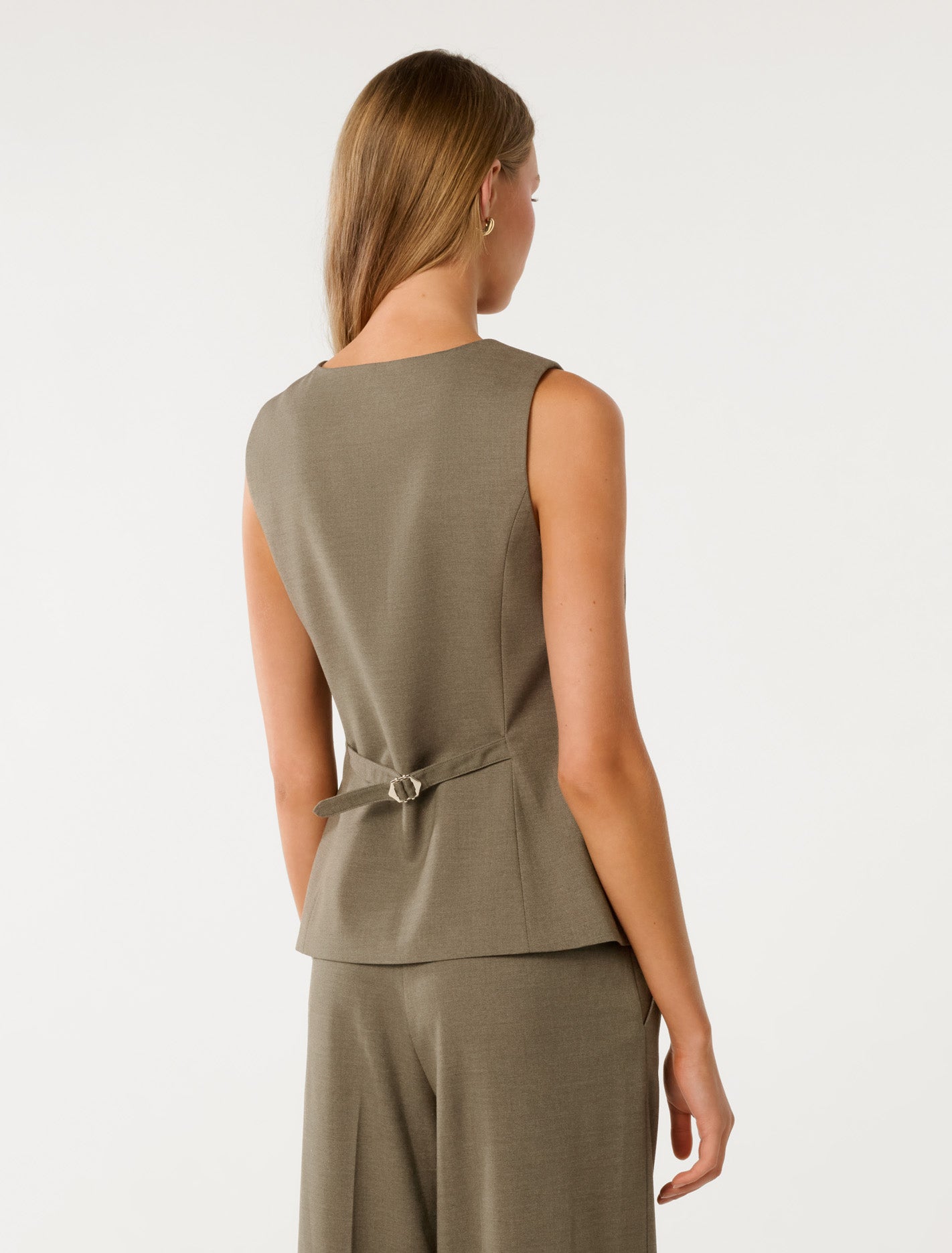 Toni High-Neck Waistcoat Burnt Sage Suit