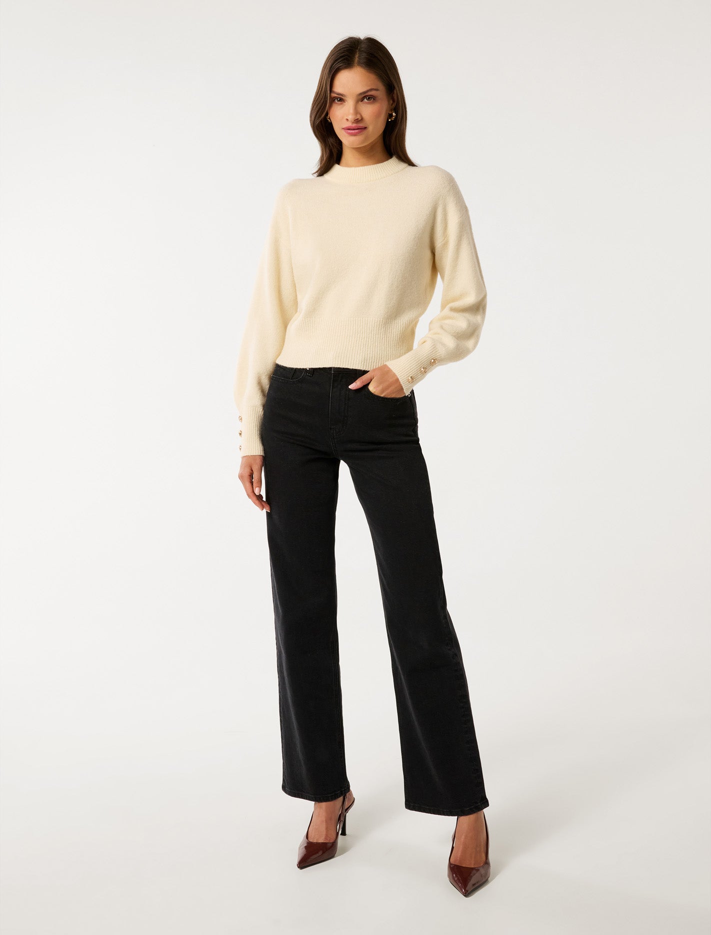 Millie Crew Neck Jumper Butter