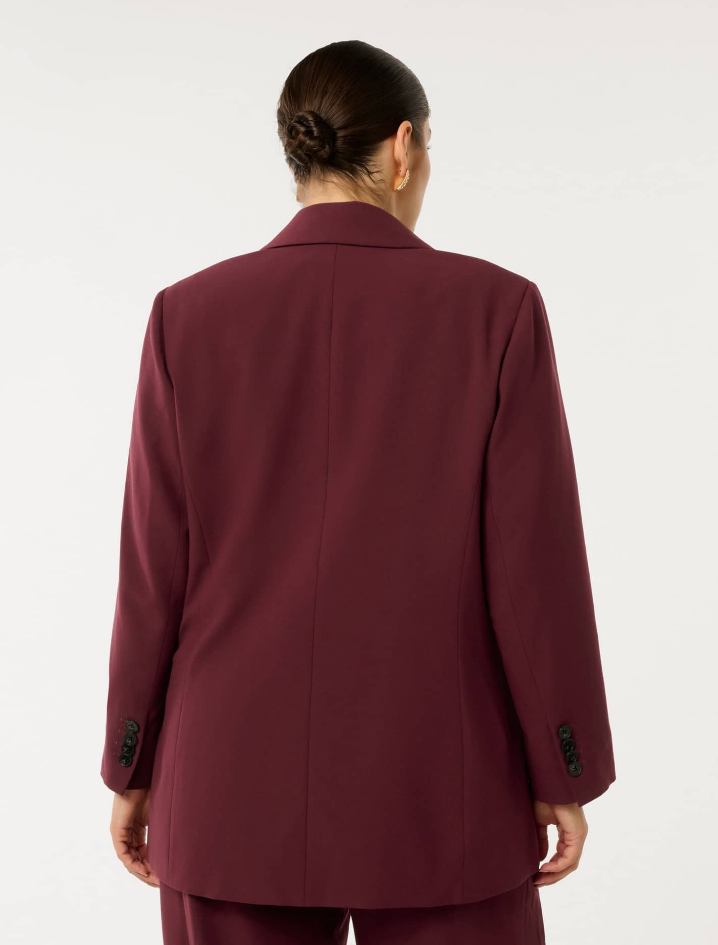 Hadley Curve Single Breasted Blazer Oxblood Red Suit